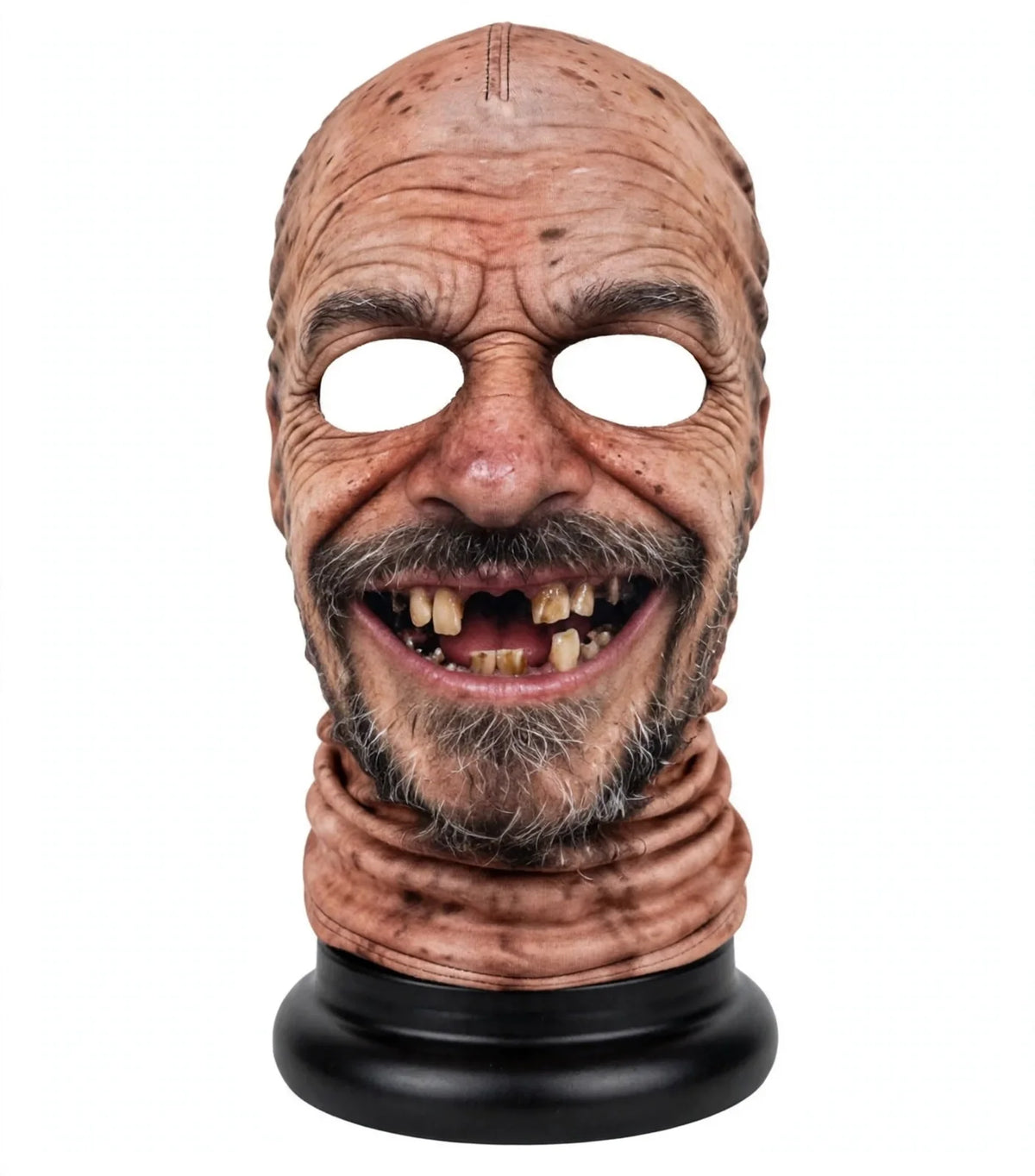 Toothless Grin Grandpa – Funny 3D Old Man Face Mask