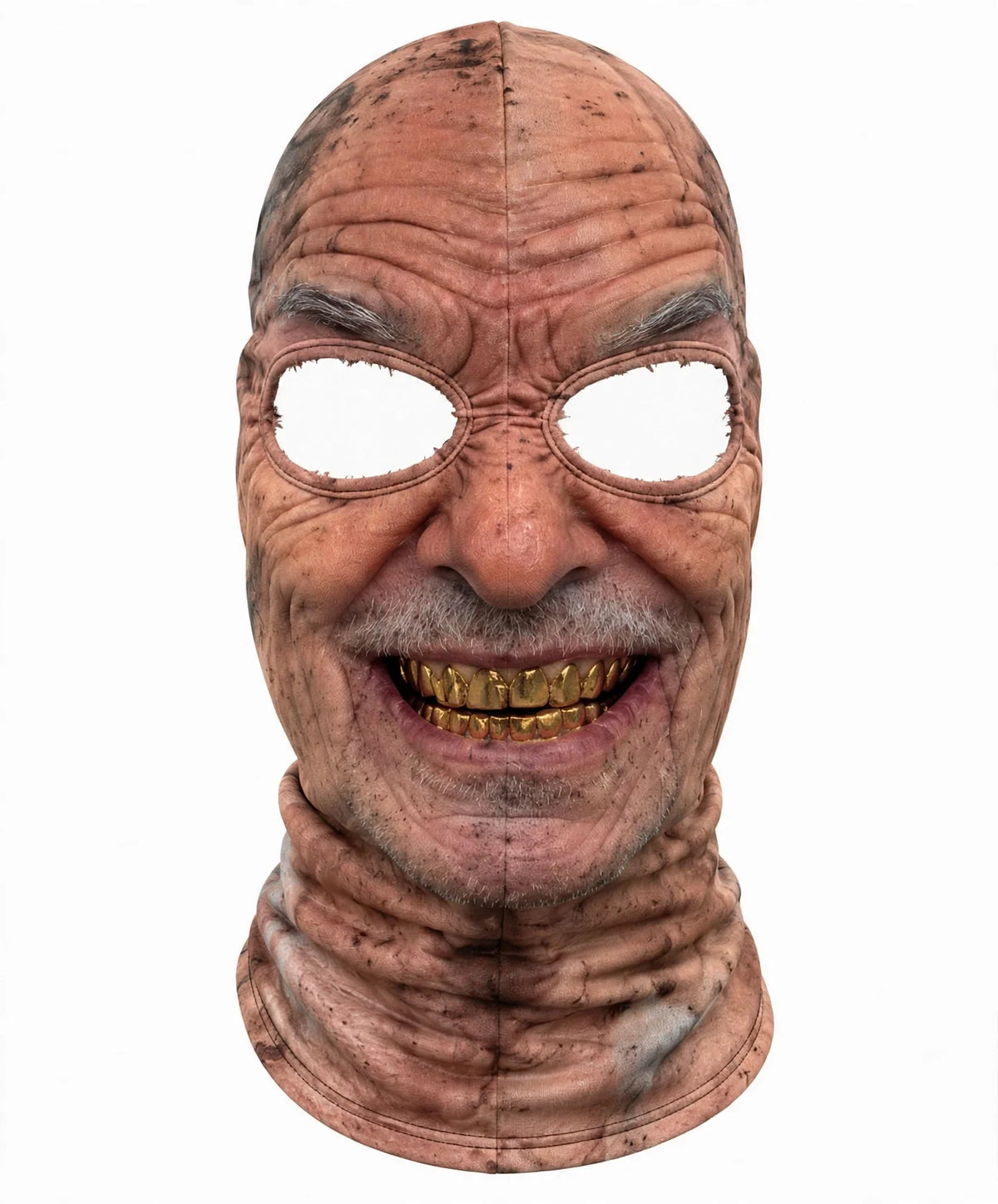 Gold Teeth Grandpa – Funny 3D Old Man Face Mask